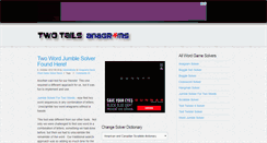 Desktop Screenshot of anagrams.mytwotails.com